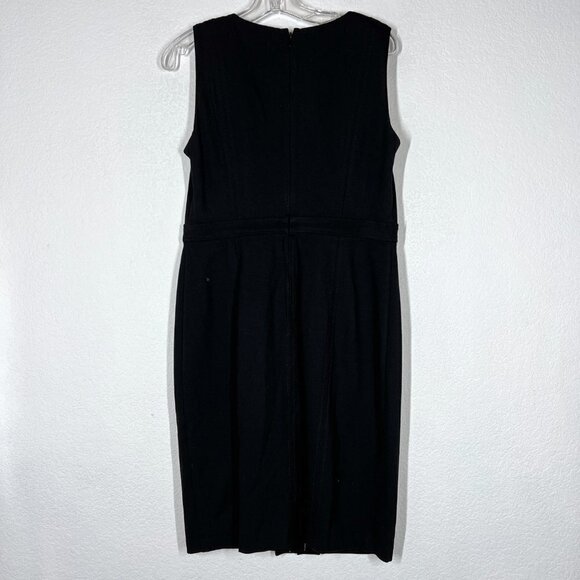Talbots Petites Black Sleeveless Sheath Dress Size 10P NWT $109 - Picture 8 of 9